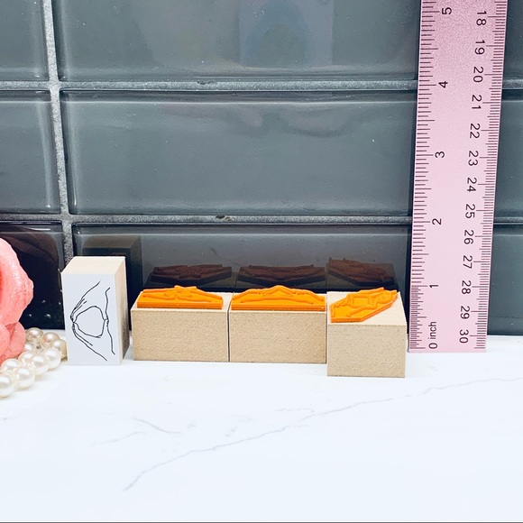 Love for analogue, Hand Signs wood rubber stamps 5pcs set  Love for analogue, Hand Signs wood rubber stamps